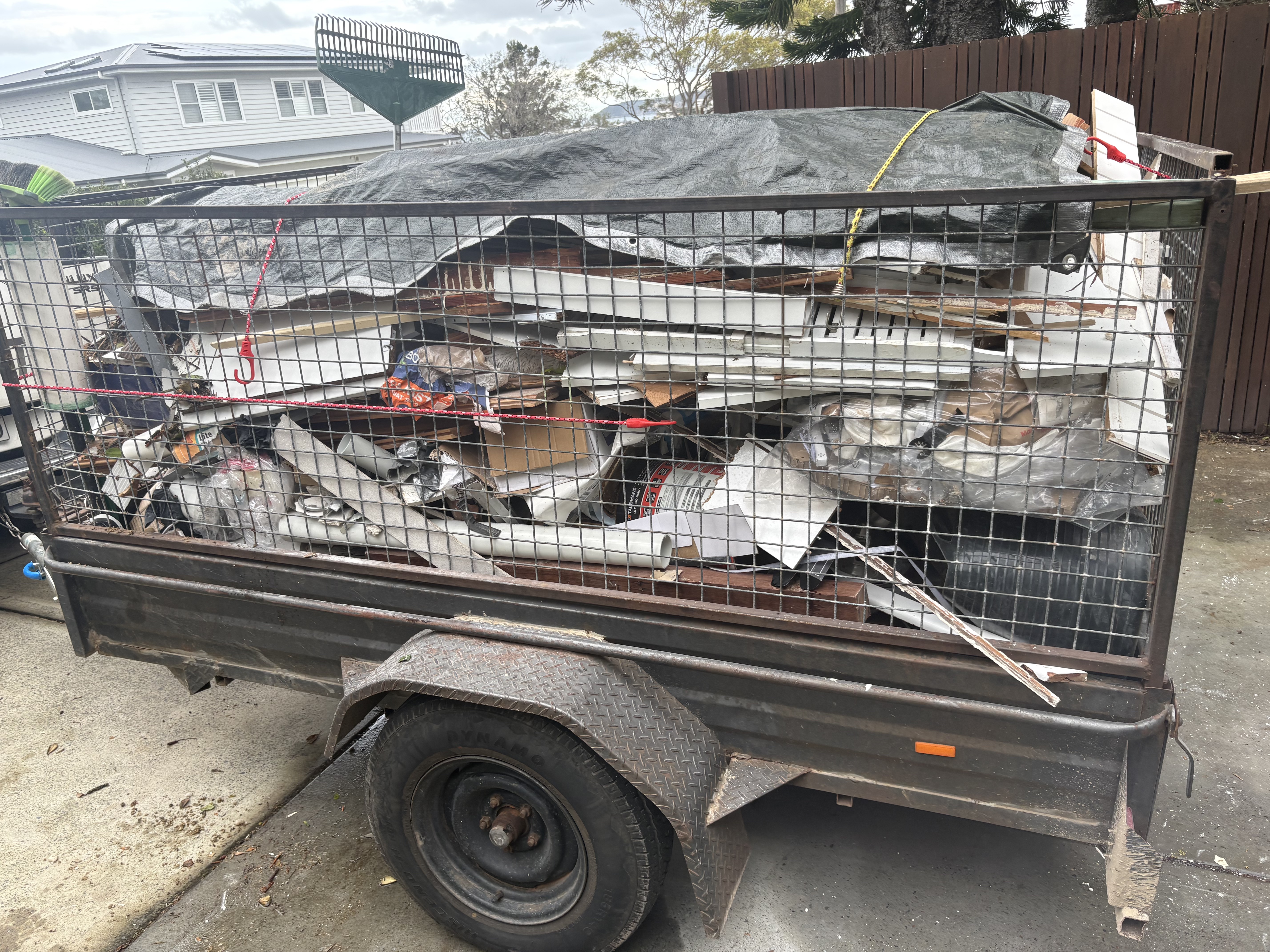 Garage cleared out, after removal