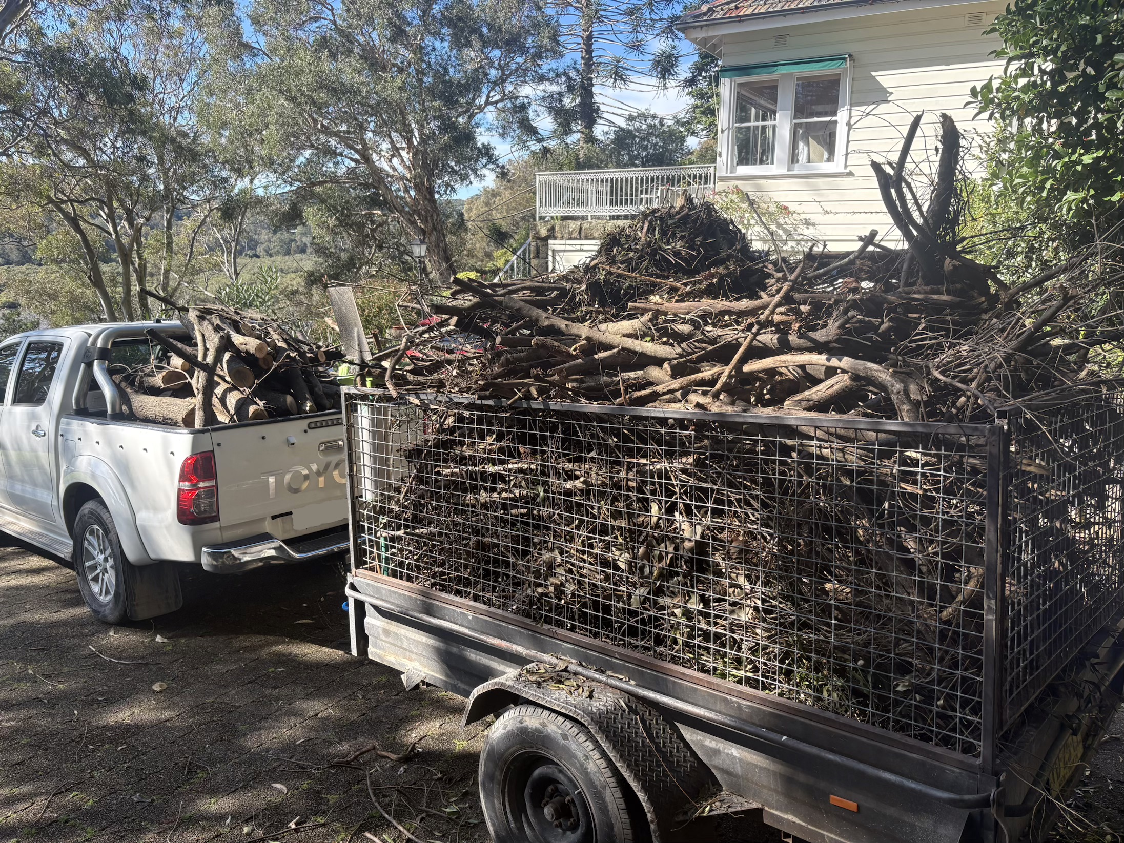 Garden cleared, after clean-up